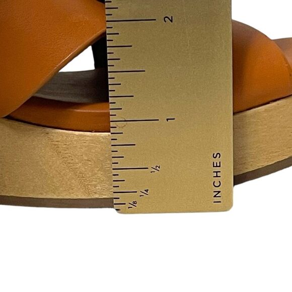 NWT EVERLANE The Clog Sandal Cognac Leather 7 - Picture 10 of 12